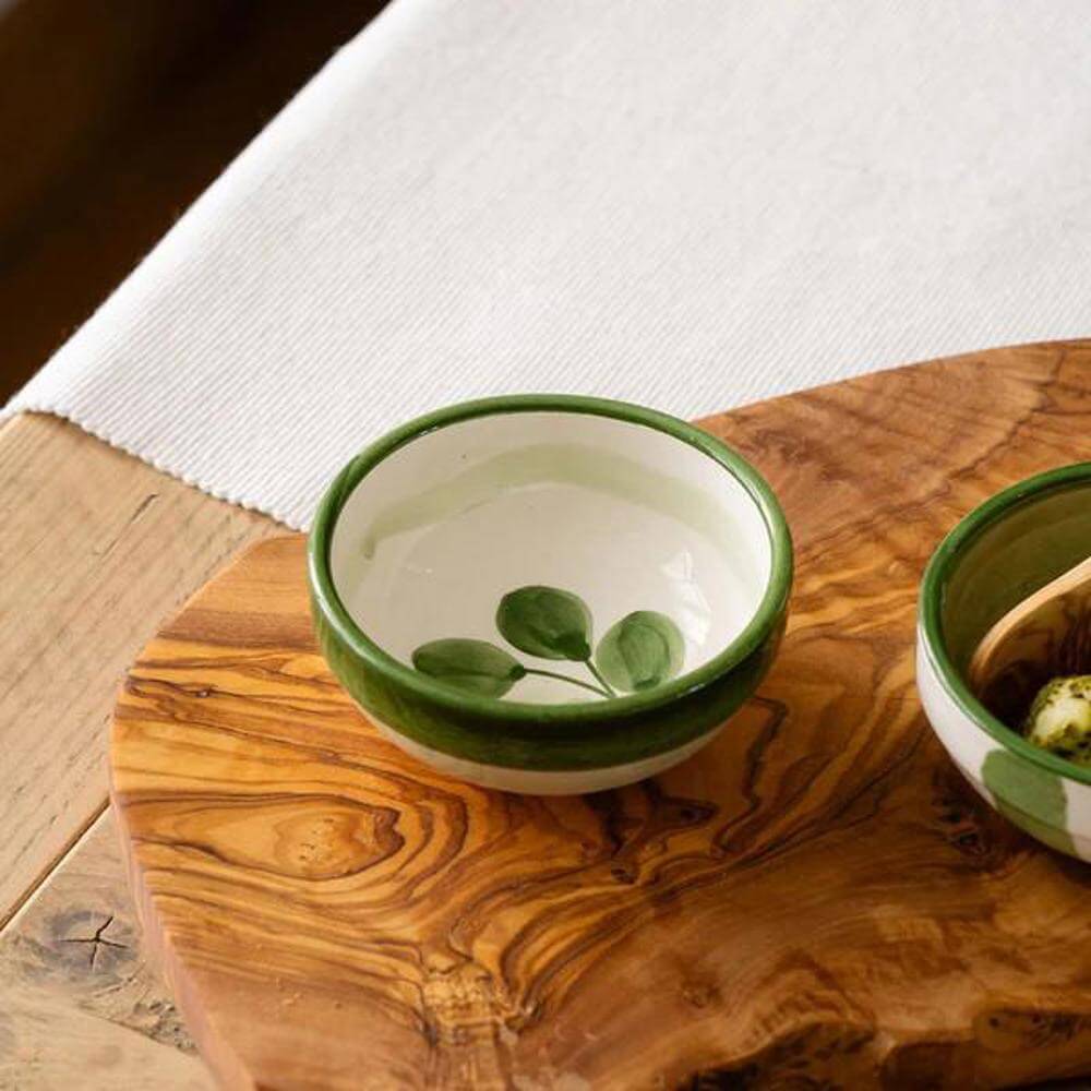 Selbrae House Ceramic Dip Bowl Flora Green
